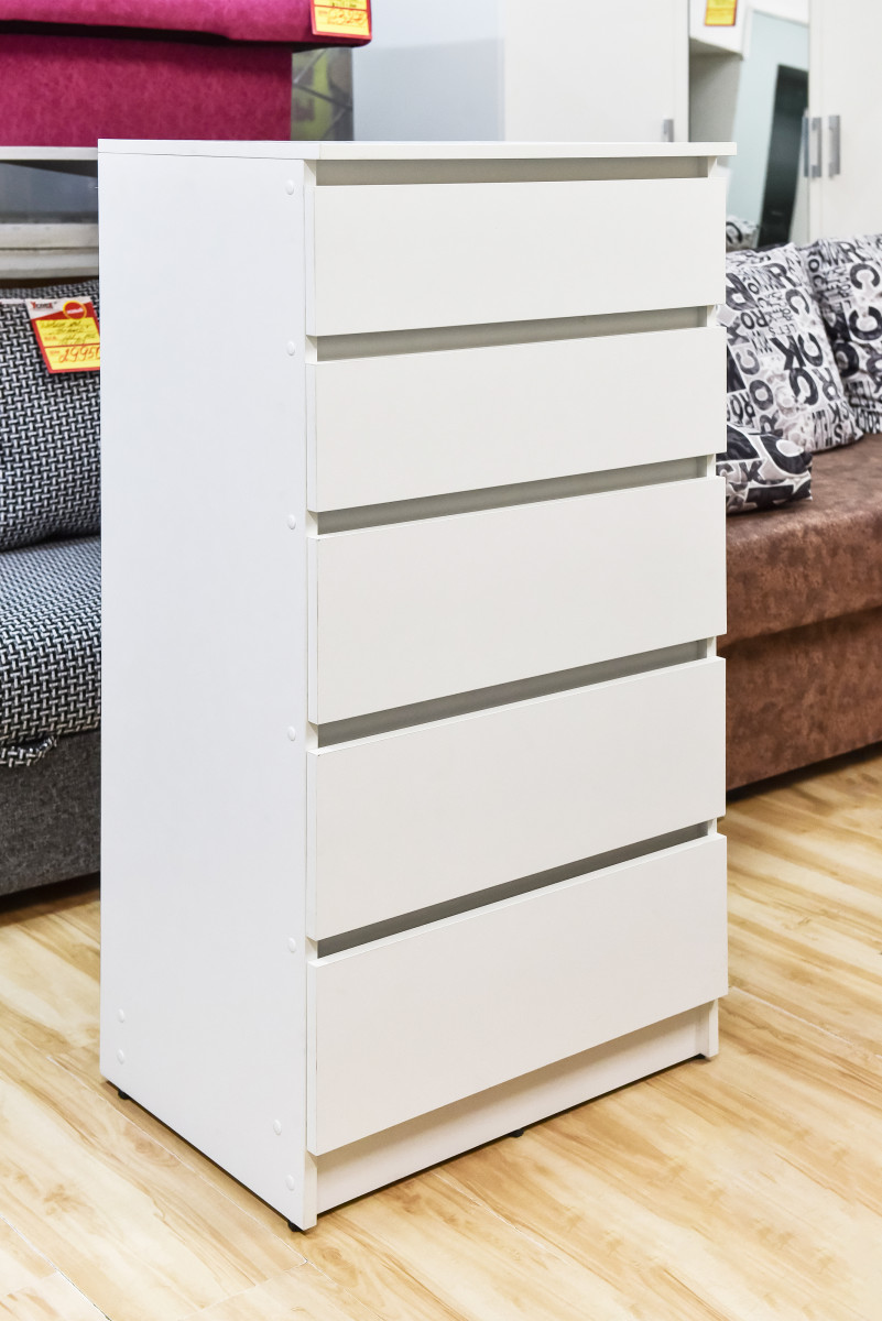 Комод №1 Норд (белый)