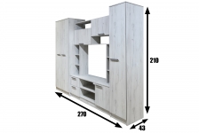 Гостиная Флора крафт белый 2
