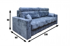 Диван "Берн" прямой с мягкими подлокотниками 5