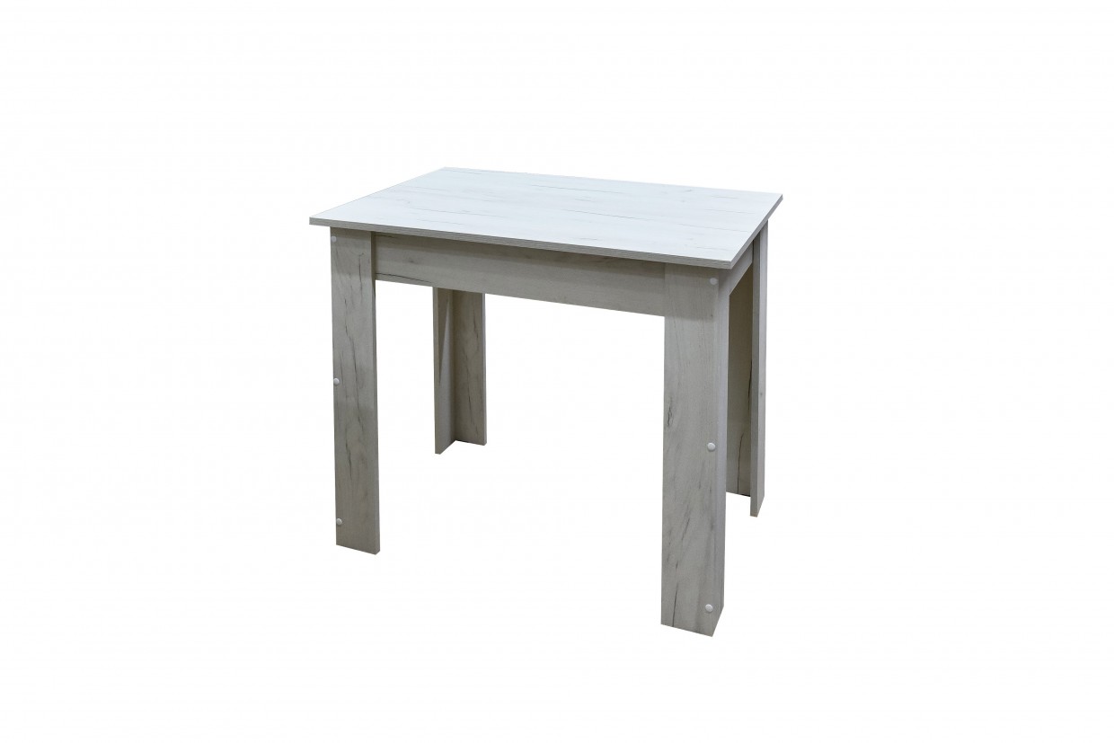 Стол обеденный №1 премиум крафт белый