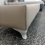 К​ровать "Аделина" (белый/велюр бежевый) 2