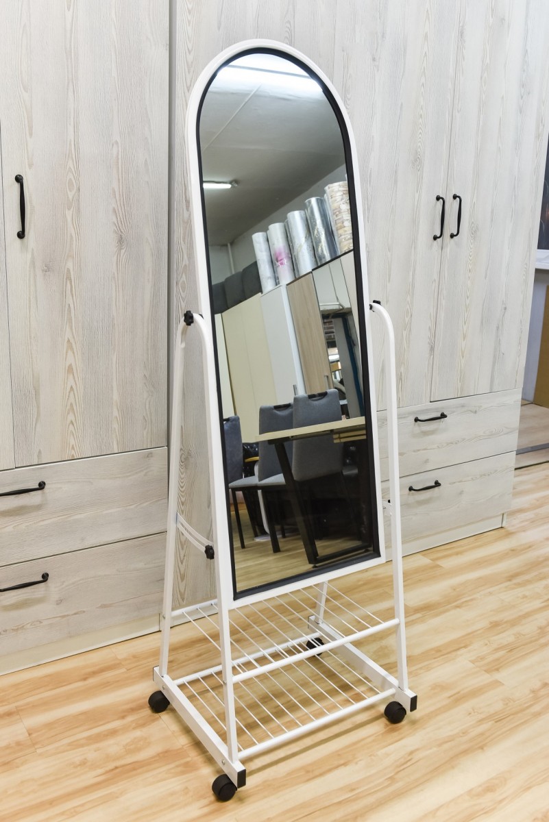 Зеркало напольное (белое)