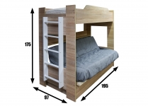 Кровать Боннель 2х ярусная 0 Кровать Боннель 2х ярусная 0